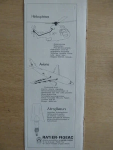 1978 PUB RATIER FIGEAC AVION HELICOPTERE AEROGLISSEUR ORIGINAL FRENCH AD - Foto 1 di 1