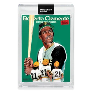 2020 TOPPS PROJECT 2020 #223 ROBERTO CLEMENTE - BY JACOB ROCHESTER - Picture 1 of 2