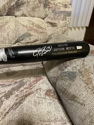 Bate autografiado de Jayson Werth Philadelphia Phillies.  ¡Nuevo!   Foto 1 de 4