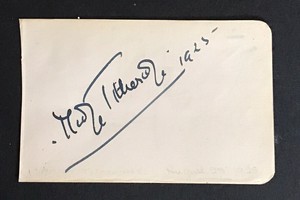 Madge Titheradge : 1887-1981 : Australian Born Actress : ink signature