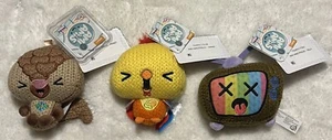 Lot of 3 Ami Amis 4" Plush PANGY Pangolin, VINNIE Chicken, TELLY Retro TV NWT - Imagen 1 de 7