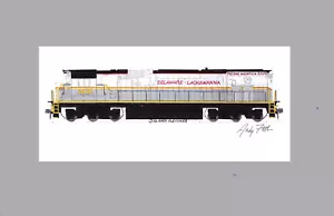 Delaware-Lackawanna C636 #3642 11"x17" stampa opaca firmata Andy Fletcher - Foto 1 di 1