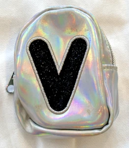 Trendy Holographic Coin Purse Initial V – Stylish & Fun! ✨💿 - Picture 1 of 2