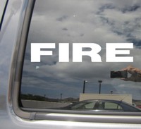 Fire - Firefighter Fireman - Car Laptop Bumper Window Vinyl Decal Sticker 10254