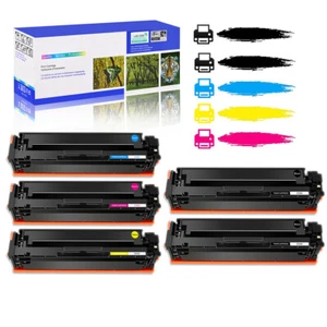 5PK BK/C/M/Y Toner Cartridge for HP CF500A Color LaserJet Pro MFP M281fdw M281dw - Picture 1 of 24