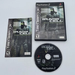 Tom Clancy's Splinter Cell Playstation 2 PS2 Complete CIB Black Label - Picture 1 of 2