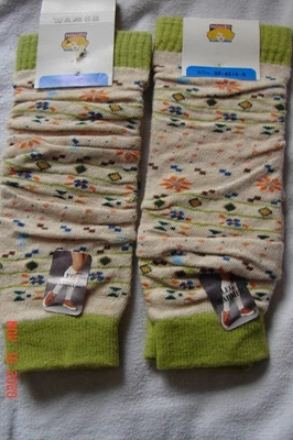 2 PAAR  STULPEN LEGWÄRMER BEINWÄRMER BUN GR: 39/42 (6-8)TOP  QUALITÄT NEU OVP - Bild 1 von 4