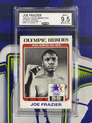 1983 Topps M&Ms 15 Joe Frazier Olympic Heroes CCG 9.5 - Image 1 of 2