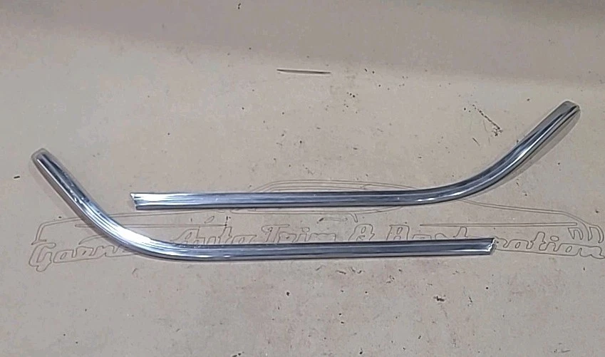 1968-1972 Chevrolet El Camino Left & Right Vinyl Top Roof Moldings Set Pair OEM Foto 1 de 3