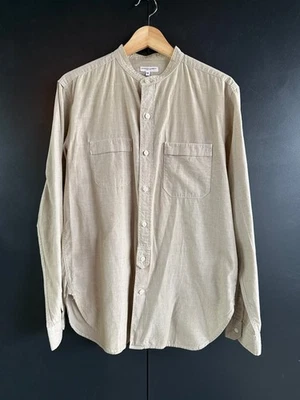 ENGINEERED GARMENTS Stand Collar Shirt. Light Green. MED - Image 1 of 4