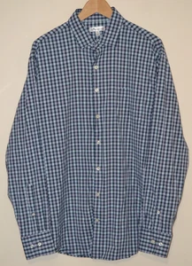 Peter Millar Long Sleeve Button Up Check Shirt Nylon Mens Large - Picture 1 of 6