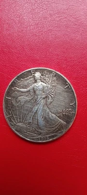 American Eagle 1995 de plata - 1 onza troy, clip puro/dinero 0,999 Foto 1 de 4