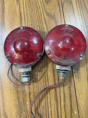 VINTAGE MOTORCYCLE TAIL BRAKE SIGNAL LIGHT CHOPPER KNUCKLEHEAD SIGNAL STAT 02 - Image 1 of 4