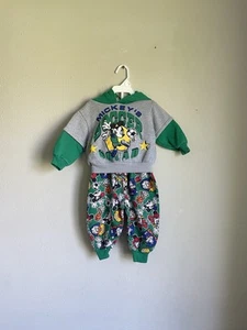 Set felpa e joggers squadra calcio Topolino vintage per bambini 12m - Foto 1 di 8