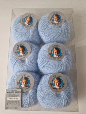 Uschi Silber 70% Angora Baby Hellblau 20g - Bild 1 von 2