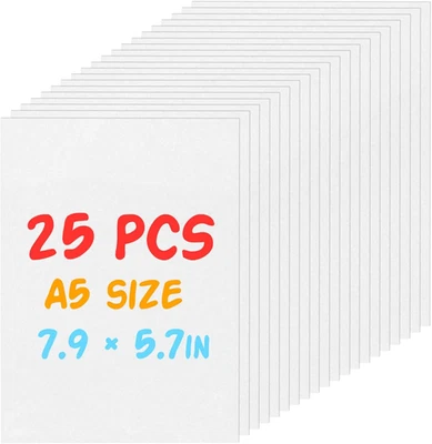 Kit de Hojas de Dink Retráctiles de 25 Piezas, Papel de Arte Retráctil de Papel Retráctil de 7.9 X 5.7 Pulgadas, Foto 1 de 4