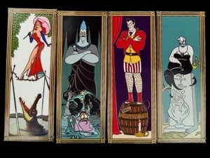 Prendedor de fantasía - Juego completo de 4 retratos elásticos villanos mansión embrujada de Disney - Imagen 1 de 6