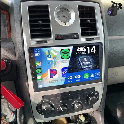 Radio estéreo para automóvil Apple Carplay Android 15 navegación GPS para Chrysler 300C 2005-2010 Foto 1 de 4