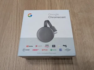 Google Chromecast 3rd Gen Model NC2-6A5 Boxed With Adapter - Fast Dispatch - Picture 1 of 8