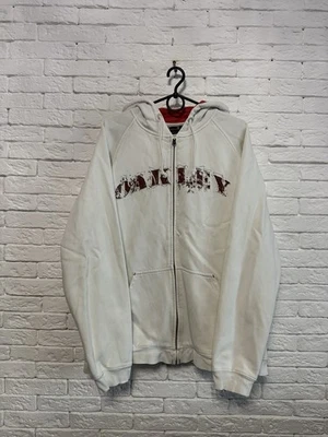 Sudadera con Capucha Oakley Vintage Cremallera Y2K Enorme Logo Talla L Foto 1 de 4