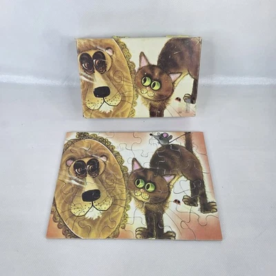 *Rare* Vintage 1940's Era Tuco Puzzle Miniatures Calvin the Cat - 100% Complete - Image 1 of 4