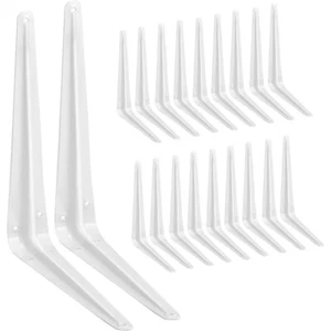 20 Pack Shelf Brackets 12 Inches, Heavy Duty Steel Metal L Brackets for Shelves - Picture 1 of 6
