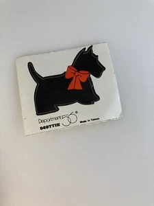 Vintage 1980's Department 56 Scottie Scotty Dog Sticker Made in Taiwan RARE - Bild 1 von 2