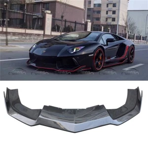 Alerón de barbilla labio parachoques delantero de fibra de carbono para estilo RZ para Lamborghini LP700 - Imagen 1 de 12