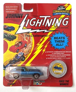 Johnny Lightning - 1993 Commemorative - Blue Custom XKE - Neu auf Karte - Bild 1 von 2