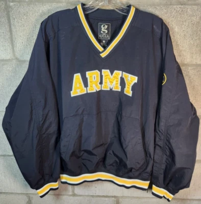 Gear For Sports, US Army Black Windbreaker Yellow Trim Men's Size Small - Image 1 of 4