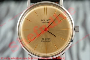POLJOT Beautiful Luxury costume ultra slim vogue Russian watch Luch De Luxe 2209 - Picture 1 of 6