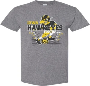 Iowa Hawkeyes Football Herky - mittelgraues T-Shirt - Bild 1 von 9