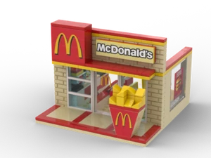 Custom McDonalds MOC | All parts Lego - Picture 1 of 3