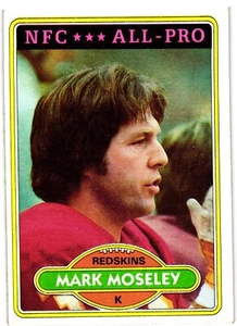 1980 Topps #320 Mark Moseley Washington Redskins - Picture 1 of 2