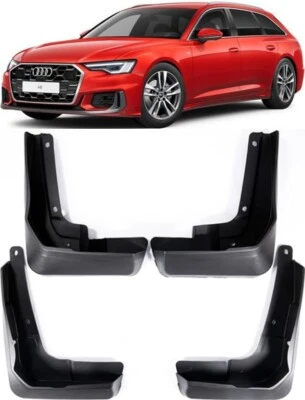 Genuine Splash Guards Mud Flaps For 2019-2025 Audi A6 S Line S6 C8 Avant Estate - Image 1 of 4