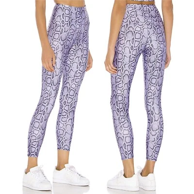 NUEVO Leggings Onzie tiro alto midi lavanda cobra talla M/L medianos grandes revueltos Foto 1 de 4