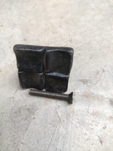 Cast Iron Cabinet Knob Wardrobe Closet Door Handle Drawer Pull square Style Cover