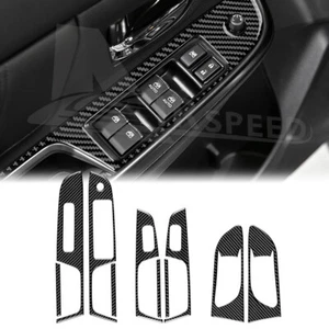 Carbon Fiber Interior Door Window Switch Cover Trim For Subaru WRX 2015-2021 - Bild 1 von 9