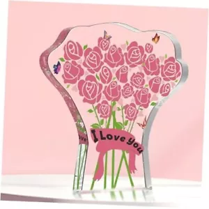 Valentines Day Decor Acrylic Keepsake-Gifts for Her, Romantic I Love You - Picture 1 of 7