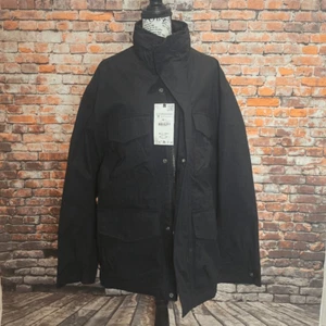 Zara Men's Black Multi Pocket, Utility Windbreaker Medium MSRP $129 - Picture 1 of 10