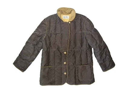 Vtg 80s 90s BILL BLASS Gray/Brown Warm DOWN WINTER JACKET Puffer Coat Women S/M - Image 1 of 4