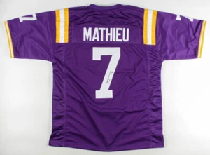 Tyrann Mathieu Signed LSU Tigers Jersey (JSA) New Orleans Saints All Pro D.B. - Picture 1 of 6