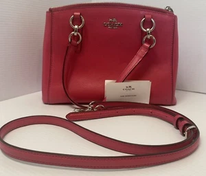 Coach Hot Pink Christie Carryall Satchel Crossbody Purse Bag A1780-F57520 - Picture 1 of 19