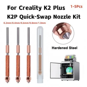 0.2mm-1.0mm K2 Plus Düsen Quick-Swap Düsen für Creality K2 Plus 3D Druckerteile - Afbeelding 1 van 16