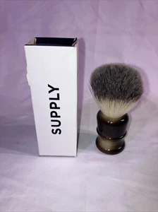 Supply  Silver Tip Synthetic Hair Shaving Brush New. - Picture 1 of 12
