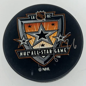 Patrik Elias Signed Autographed 2002 NHL All Star Game Logo Puck - Picture 1 of 2