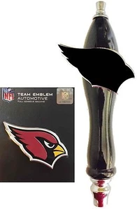 Arizona Cardinals Football Emblem & Beer Tap Handle for Kegerator Faucet KIT - Picture 1 of 1