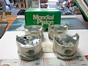 (NUEVO) JUEGO DE 4 PISTONES MOTOR MONDIAL 7417 PARA FIAT X19 74-78, 128 72-79 SOHC - Imagen 1 de 2