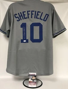 Gary Sheffield Signed Autographed Los Angeles XL Gray Baseball Jersey : JSA COA - Picture 1 of 3