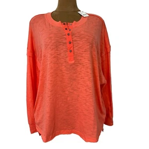Free People Oversized Pockets Tunic Shirt Womens Size M Casual Top New Knit $68 - Picture 1 of 19